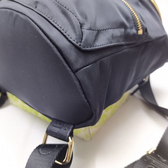 Calvin Klein Black Nylon Zipper Pockets Top Handles Backpack
